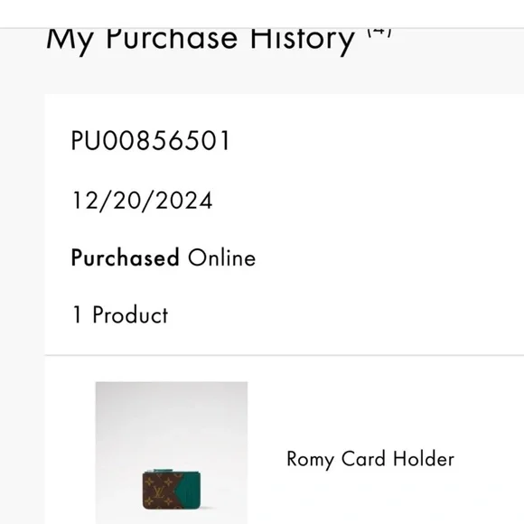 Louis Vuitton Romy Card Holder Borneo Green - Picture 5 of 8